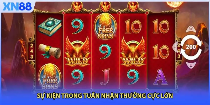Sự kiện trong tuần nhận thưởng cực lớn